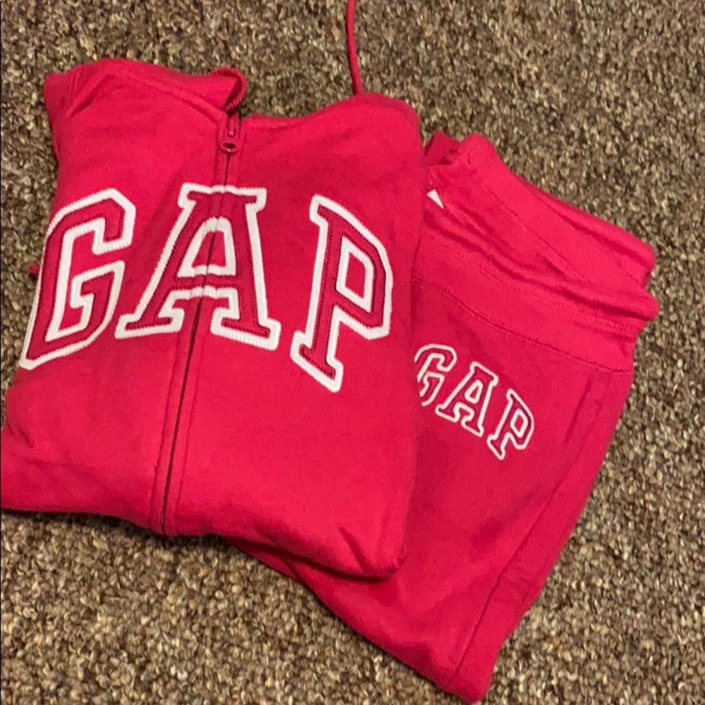 Gap Hot pink sweatsuit